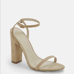 Nude Block Heels